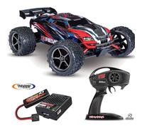Traxxas E-Revo 1/16 4x4 Rosso-Blu USB C Caricatore 1200 Batteria Nimh 4WD