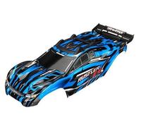 Traxxas Karo Rustler 4X4 Blu +Decals Con Supporto Per Karo / TRX6718X