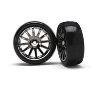 Traxxas Pneumatici Slick Su Cerchio Nero / TRX7573A