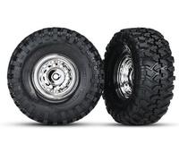 Traxxas Pneumatici Su Cerchi 1.9 Cromo,Canyon Trail 1.9 Pneumatici,Centro /