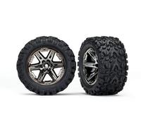 Traxxas Pneumatici Su Cerchi 2.8 RXT Nero Cromo, Talon Extreme (2) / TRX6773X