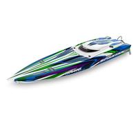 Traxxas Spartan 103076-4-GRN - Barca autoserrante Brushless RTR da 91,4 cm, verde