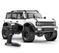 Traxxas TRX-4M Ford Bronco 1:18 RTR 4WD Mini RC Crawler bianco spazzolato con...