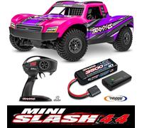 TRAXXAS TRX108164-1-PINK TRAXXAS MINI-SLASH BL-2S 4X4 Rosa 1/16 Short Course RTR