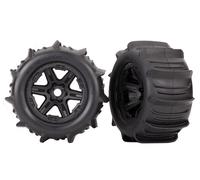 Traxxas TRX8674 Pneumatici E Cerchi Montati Neri 3.8 Paddle (2)