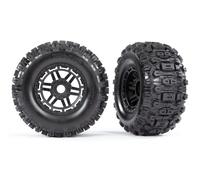 Traxxas TRX8973 Pneumatici Su Cerchi Nero (Dual-Profil 2.8/3.6) Mazza Maxx
