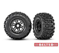 TRAXXAS 8979 Gomme Sledgeammer 2.8 BELTED doppio profilo 2.9-3.8 su Cerchio Nero