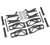 Traxxas TRX8995 Set Bracci Sospensione WideMaxx Nero con Aste Sterzo + Molle