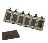 Tray Boxes for Fishing Tackle, Waterproof Fishing Storage Lure Box, Waterproof Airtight Stowaway, Clear Lure Container for Man, Fisherman, Adulti, 1,57 x 3,15 x 0,94 Inches
