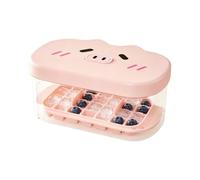 Tray Set, 24 Cavity Easy Release Mold, Stackable Ices Tray with Storage Bin and Lid, Quality Food Grade Silicone Ice Maker, Leak Proof Freezer Design Container, Kitchen Drink Cooling Set