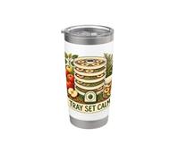 Tray Set Calm Mele Erbe Dispensa Bicchiere termico in acciaio inox doppia parete