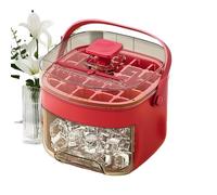 Tray Set, Covered Freezer Molds w/Storage Bin, Easy Release Silicone Ice Trays with Handles, Reusable Ices Cubes Maker Ideal for Home Bar Rv Cocktail Outdoor Camping Travel Use