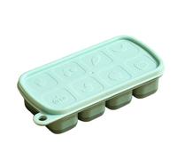 Tray - Silicone Ice Trays | 8 Cavity Portable Ice Molds | Stackable Tray | Silicone Trays With Lids| Spill-Resistant Silicone | Square Maker Mold For