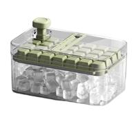 Tray, Square Small Ice Molds with Lid & Storage Box, 23,8 x 13,5 x 11 cm, 9,37 x 5,31 x 4,33 pollici, Easy Release Maker, Press Mold for Cocktail, Drinks, Cold Coffee, Freezer Tool