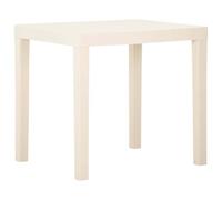Traylux Tavolo da giardino bianco, 79 x 65 x 72 cm, in plastica, resistente alle intemperie, pieghevole, per terrazza, balcone, campeggio, outdoor, rotondo, ovale, rettangolare