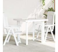 Traylux Tavolo da giardino bianco, 80 x 75 x 72 cm, in plastica, resistente alle intemperie, pieghevole, per terrazza, balcone, campeggio, outdoor, rotondo, rettangolare, ovale