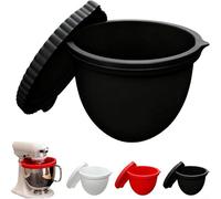 Trayne Fodere in silicone per ciotole con testa inclinabile da 5 litri, inserto riutilizzabile per mescolare cottura e servire, adatto ai modelli, facile da pulire, salvaspazio, ciotola nera 400 g