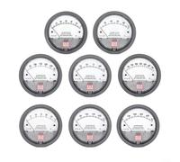 Trayne Manometro analogico manometro differenziale con misuratore dell'aria del puntatore per la misurazione della pressione positiva negativa e differenziale (0-750pa)