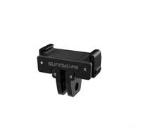 Trayneel Adattatore pieghevole magnetico a sgancio rapido per fotocamere DJI Action 4 3 2 in lega di alluminio compatto nero (nero)