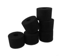 Trayneel Confezione da 6 cartucce filtranti riutilizzabili lavabili in schiuma tipo S1 per piscine Intex e Jetted, compatibili con filtri di ricambio S1, filtri in spugna nera 10,8 x 7,3 cm