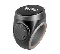 Trayneel Contatore ad anelli intelligente con ricarica di tipo C, display LCD regolabile per conteggio accurato, compatibile con varie dimensioni delle dita, verde, rosso, nero, rosa, viola (nero)