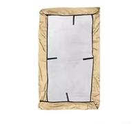 Trayneel Copertura di ricambio per dondolo da giardino, impermeabile, resistente al sole, copertura superiore per sedia a dondolo da giardino, prato, in taffetà di poliestere, a 3 posti, beige (beige