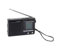 Trayneel Mini radio AM FM portatile portatile con antenna telescopica e banda a onda intera, design ABS alimentato a batteria per uso interno ed esterno, suono chiaro per musica, notizie e
