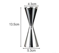 Trayneel Misurino per cocktail in acciaio inox, doppio colpo, 30, 45, 60, 60, 90 ml, per casa, bar, mixologist professionale, compatibile con tutti gli strumenti da bar (45/60 ml)