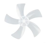 Trayneel Pala del ventilatore in plastica a cinque foglie da 30,5 cm con copertura per dado, parte di ricambio per ventilatore a piedistallo o da scrivania, a basso rumore, resistente alle alte