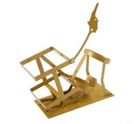 Trayneel Portabottiglie a forma di teschio, per vino e liquori, in metallo, con design steampunk, accessorio decorativo per bar, bar, espositore per whisky, grigio, oro, argento, nero (oro)