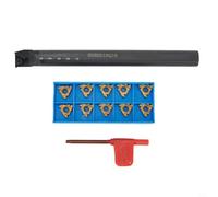 Trayneel SNR0016Q16 Tornio CNC Filettatura Interna Tornio Porta Utensili Tornio 16mm Gambo Lega Acciaio Destra Lunghezza 180mm Compatibile con 16IR AG60 Inserti in Carburo 10 Pezzi per Semilavoratura