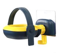 Trayneel Supporto per asciugacapelli da parete, per bagno, camera da letto, con adesivo che non lascia segni, regolabile con rotazione di 180 gradi, cintura di fissaggio in silicone, si adatta alla