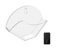 Trayneel Supporto per filtro da caffè a cono in acrilico per montaggio a parete, per filtri rotondi AeroPress, 17 x 13 cm, trasparente, da scrivania o da parete, organizer da cucina salvaspazio (A)