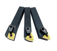 Trayneel Tornio CNC 5/8" indicizzabile carburo di tornitura portautensili set con inserti MTJNR1616H16, MWLNR1616H08, MCLNR1616H12 e WNMG431 CNMG431 TNMG331, 3 pezzi mano destra C