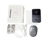 Trayneel Videocitofono WiFi intelligente con telecamera wireless con audio bidirezionale, controllo tramite app, archiviazione online, condivisione multi utente, campanello per la sicurezza domestica