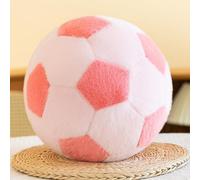 Trayosin Creativo, peluche da calcio, 18 cm, 25 cm, morbido peluche per ragazzi e ragazze, regalo (18 cm, rosa chiaro)
