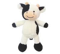 Trayosin Peluche a forma di mucca, super morbido, per giocare, collezionare e coccolare, per ragazzi e ragazze (mucca in piedi, 30 cm)