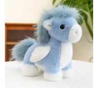 Trayosin Peluche a forma di unicorno, 25/35 cm, con unicorno, morbido peluche per bambini, ragazze, regalo (25 cm, blu)