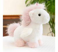 Trayosin Peluche a forma di unicorno, 25/35 cm, con unicorno, morbido peluche per bambini, ragazze, regalo (25 cm, bianco)