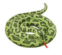 Trayosin Peluche realistico, serpente gigante gigante, bambola di serpente, morbido serpente strisciante e decorazione, giocattolo lungo per Halloween, feste (verde, 200 cm)
