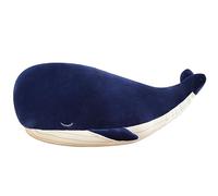 Trayosin Wal - Peluche a forma di balena, grande, morbido, simulazione blu, per abbracciare la balena dopina, in peluche, per bambini, regalo di compleanno (65 cm)