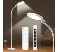 Trayvespace Lampada10000 Lux, Lampada con 3 Timer, 5 Temperature di Colore, 5 Livelli di Luminosità Daylight Lampada per Lettura, Ufficio, Casa (Bianca)