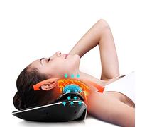 Trazione Cervicale, Dispositivo di Sollevamento Dinamico del Collo a Doppio Airbag, Elettroterapia a 3 Modalità e Impacco Caldo Rilassante, da 104 a 122 ℉ (40 a 50 ℃), Facile da Usare