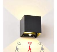 TRAZOS 12W sensore PIR applique da parete a LED per esterni impermeabile IP65 portico lampada da parete da giardino per interni camera da letto decorazione da comodino illuminazione