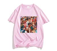 Trconk Camisetas Pedro Pascal Originalidad Neutro Algodón Camisetas Hombres Mujeres Personalidades Manga Gráfico Estética Camisetas Manga Corta Tops-Black||XXS