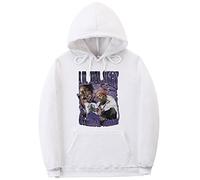 Trconk Felpa con Cappuccio Lil Uzi Vert Harajuku Abbigliamento di Strada Felpe con Cappuccio Maniche Lunghe Pullover Uomo Donna Hip Hop Oversize Neutro Nero Felpe XXS~3XL-Black||XXS