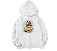 Trconk Felpe con Cappuccio Lupin The Third Bello Grafica Felpe con Cappuccio Felpe Uomo Donna Casual Sciolte Manica Lunga Pullover Harajuku Abbigliamento Sportivo Top XXS~4XL-Black||XXS