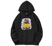 Trconk Felpe con Cappuccio Lupin The Third Bello Grafica Felpe con Cappuccio Felpe Uomo Donna Casual Sciolte Manica Lunga Pullover Harajuku Abbigliamento Sportivo Top XXS~4XL-Black||XXS