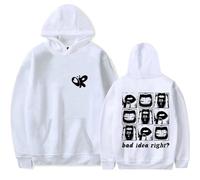 Trconk Felpe con Cappuccio Olivia Rodrigo Unisex Butterfly Stampa Farfalla Felpa con Cappuccio Casual Hip Hop Streetwear Harajuku Maglione Bello Manica Lunga Pullover Autunno Inverno-Black||XS