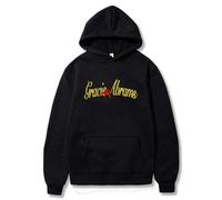 Trconk Gracie Abrams Merch Felpa con Cappuccio Casual Allentato Manica Lunga Felpe Uomini Donne Stampate Unisex Pullover Hoodies Moda Vestiti XS~4XL-Black||XS
